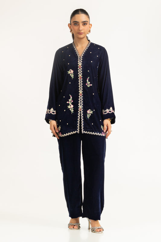 Velvet Embroidered Shirt And Trouser IPST-55123