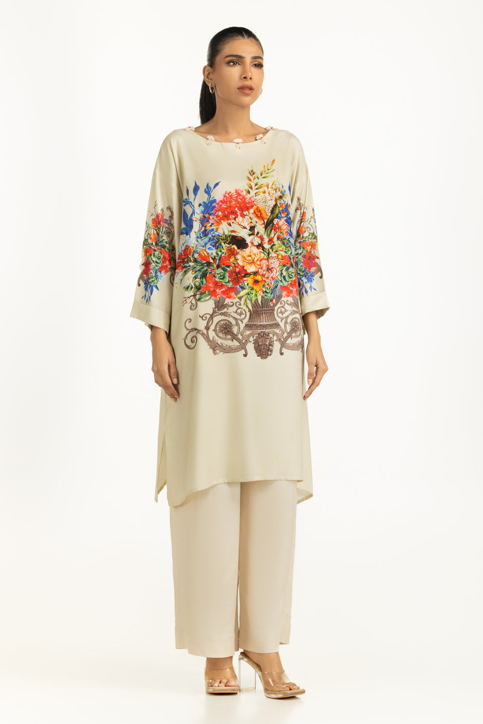 Viscose Slub Printed Co-Ord Set