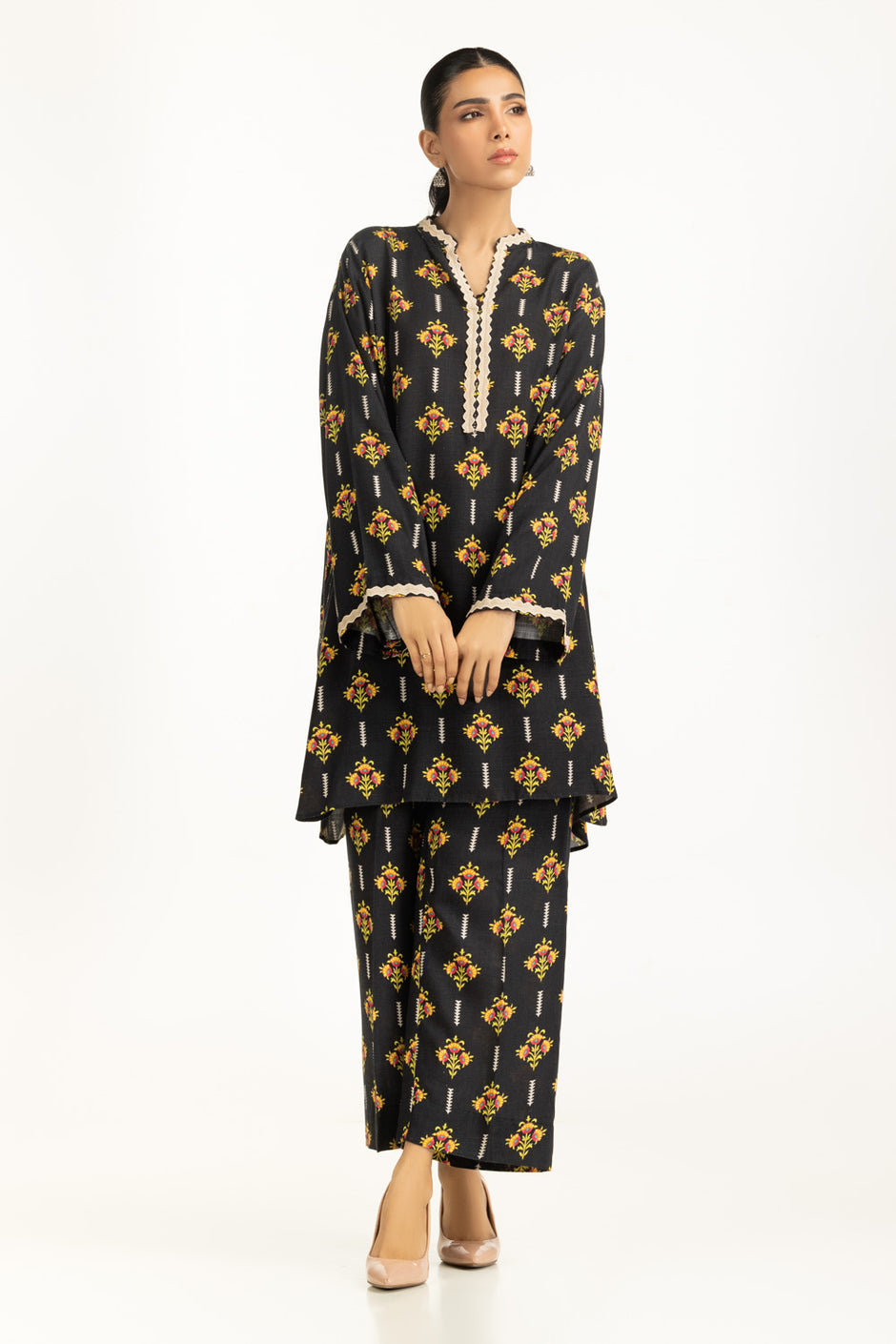 Viscose Slub Printed Co-Ord Set