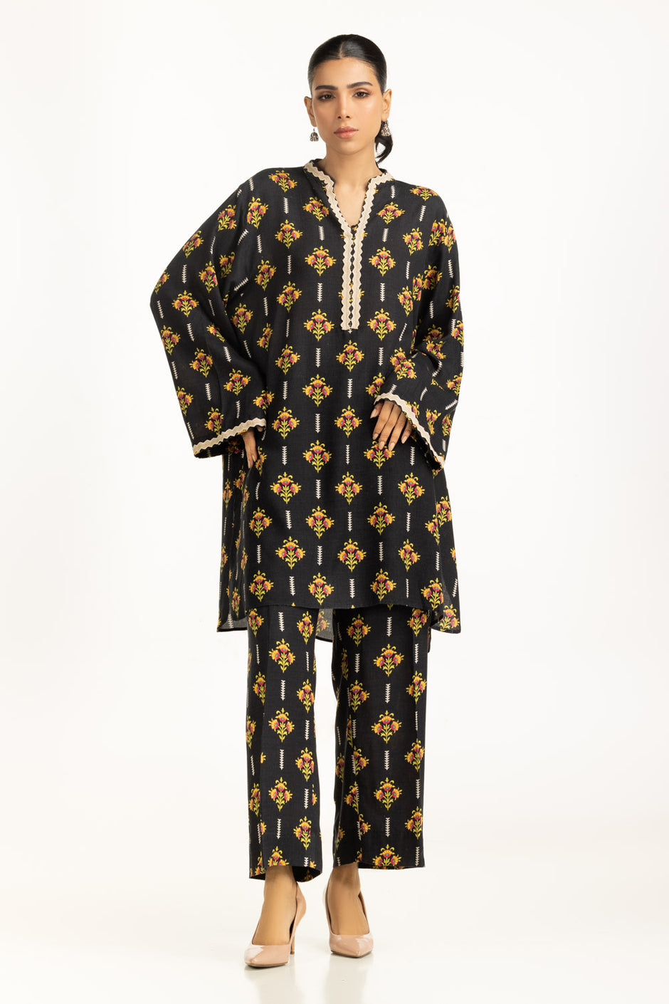 Viscose Slub Printed Co-Ord Set