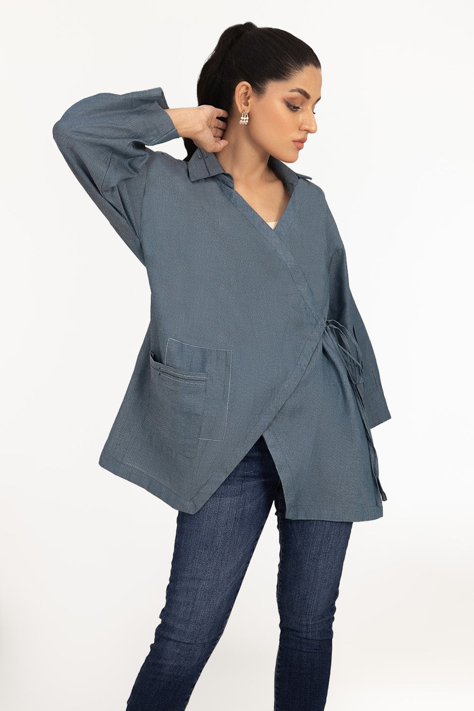 Indigo Hues Dyed Shirt