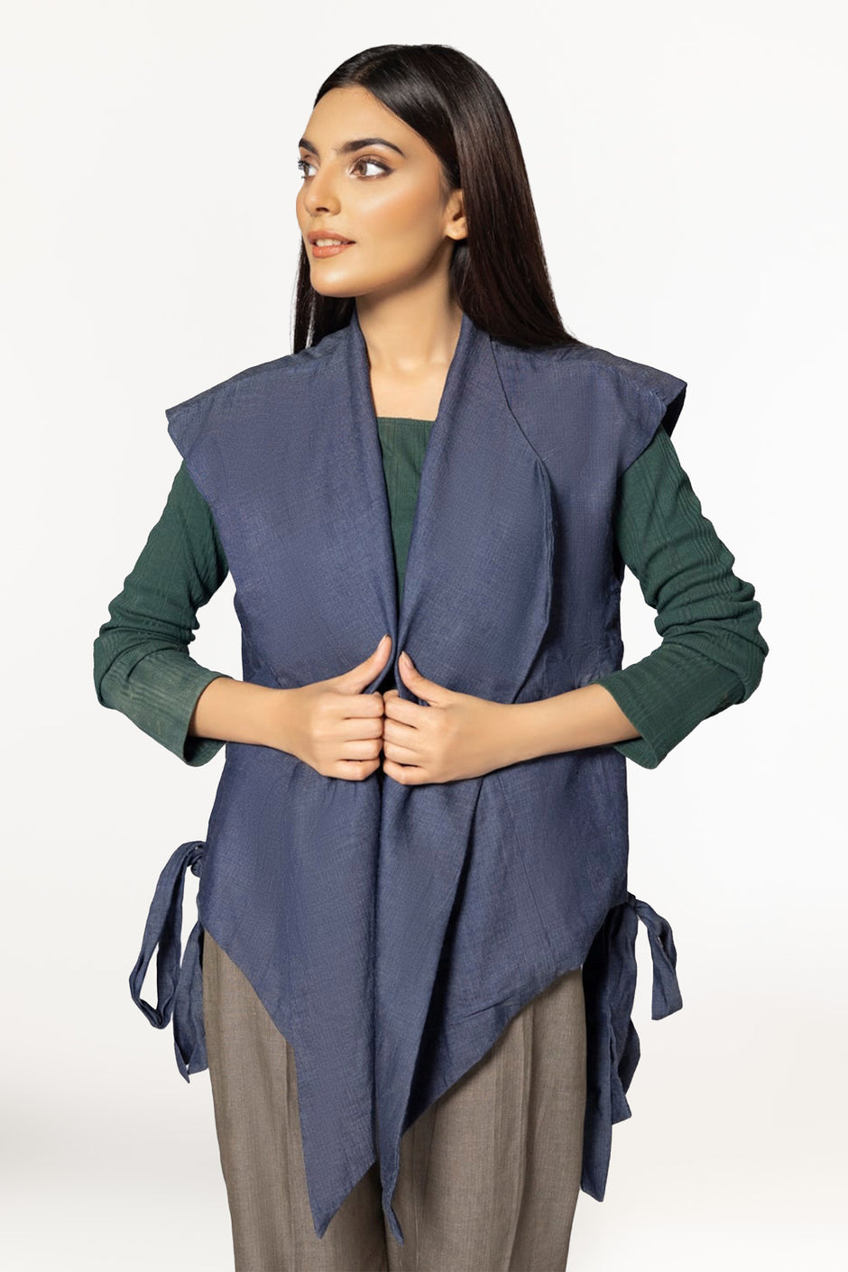 Dyed Denim Shirt And Trouser