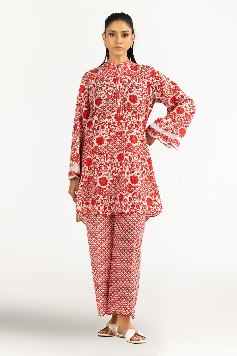 Cotton Viscose Printed Co-Oed Set