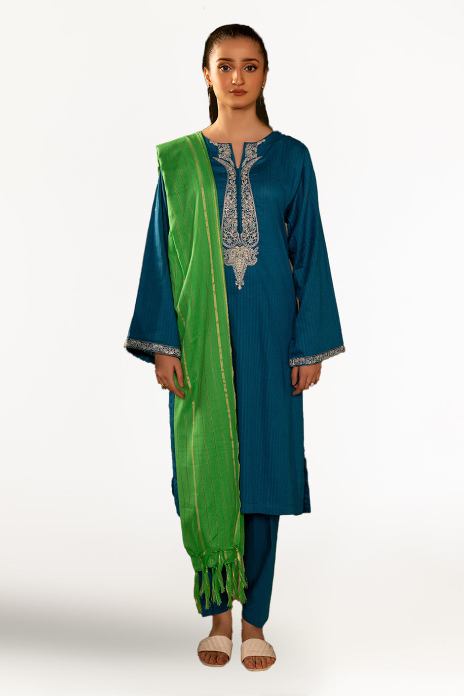 Dyed Jacquard Dupatta