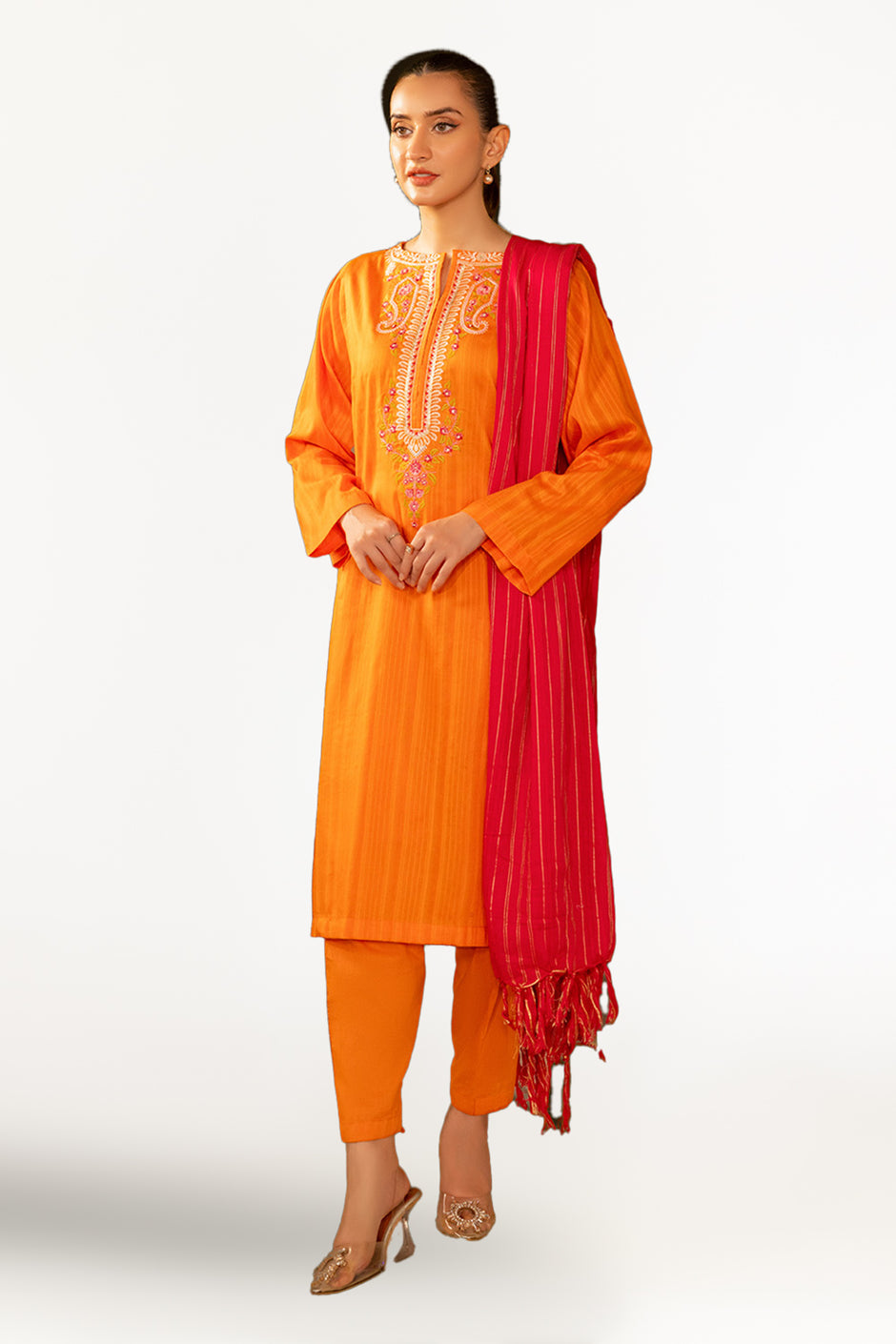 Dyed Jacquard Dupatta