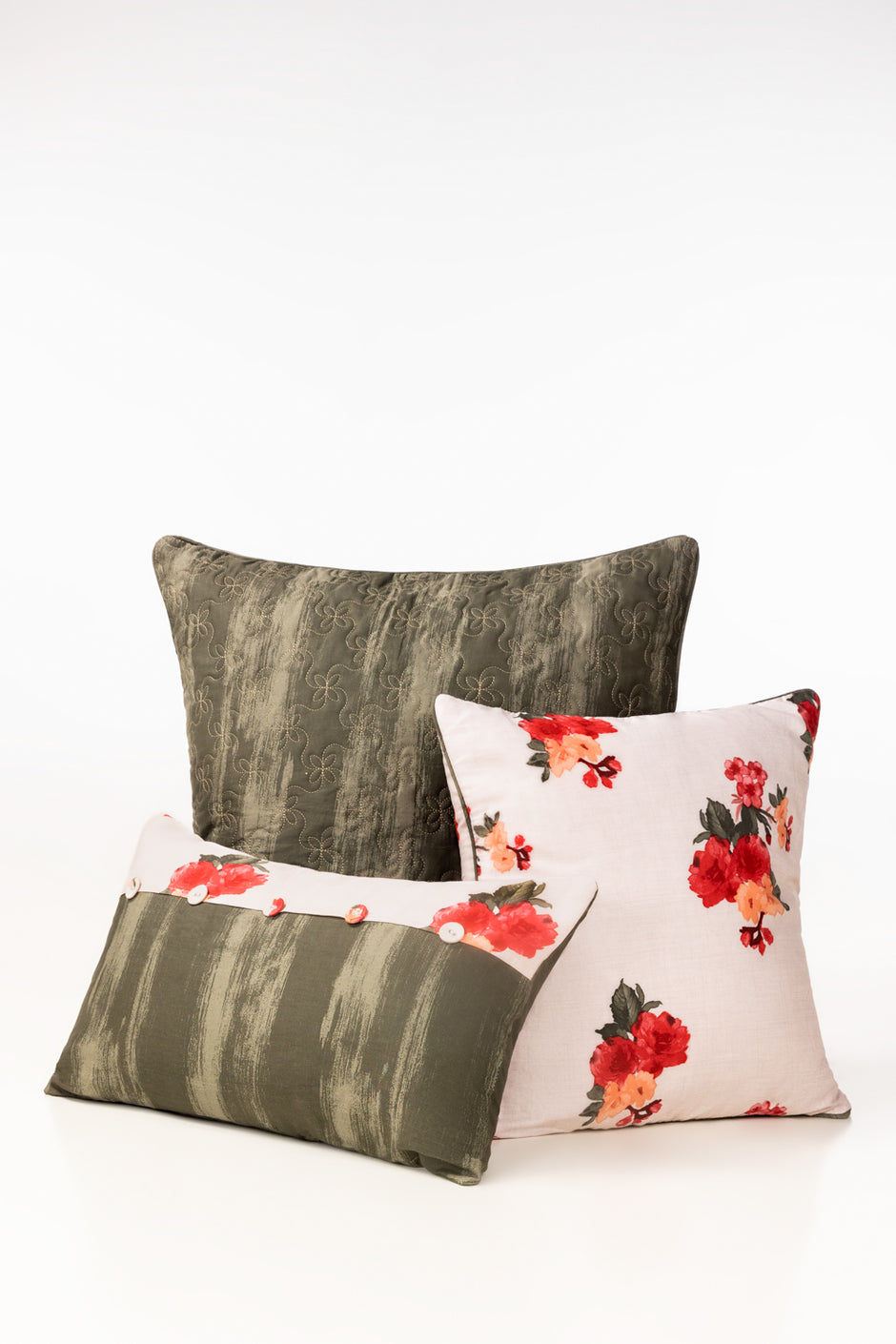 Water Blossom T-200 Square Cushion Cover