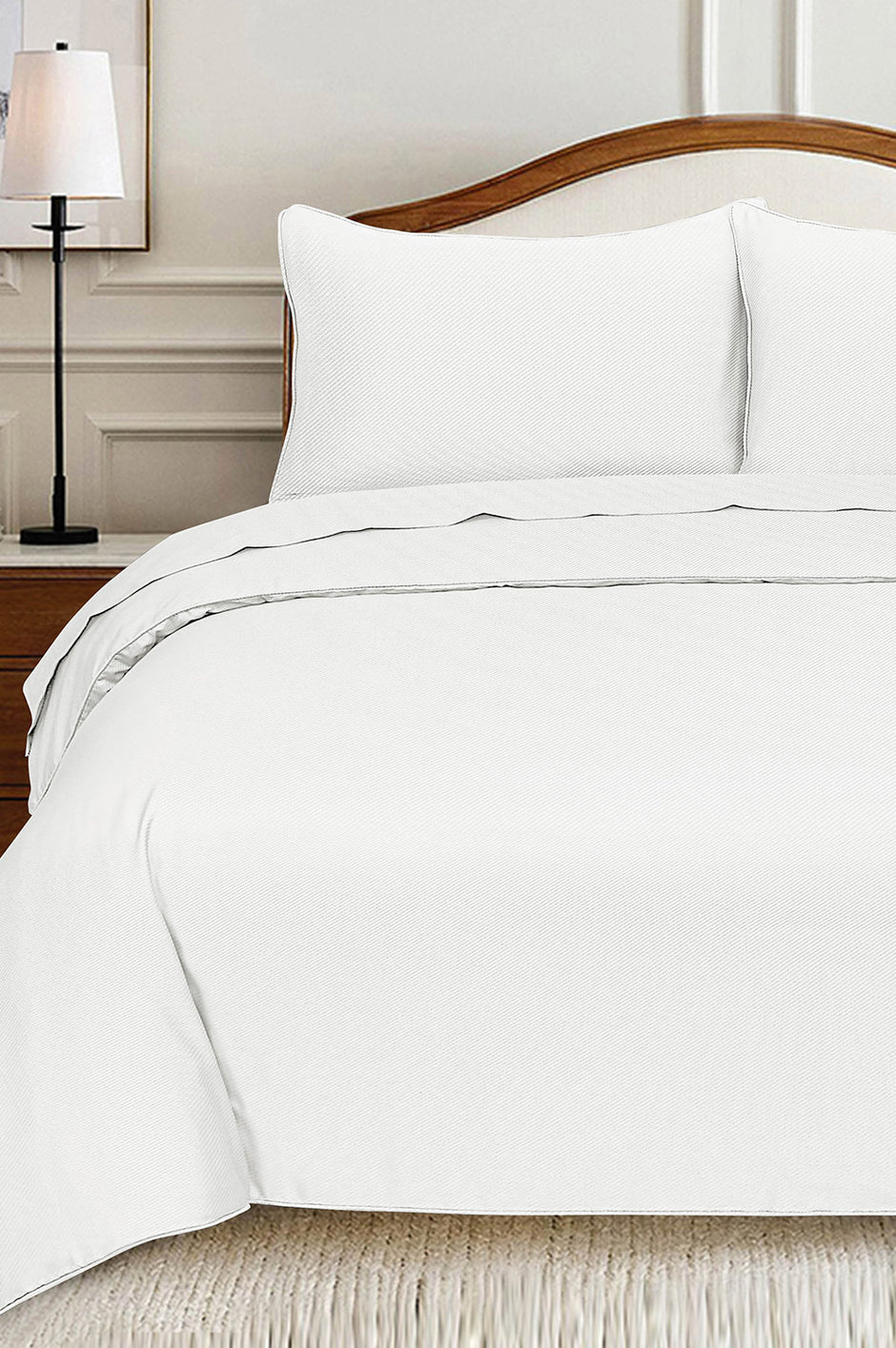 White Cube Dobby Quilt Cover Set