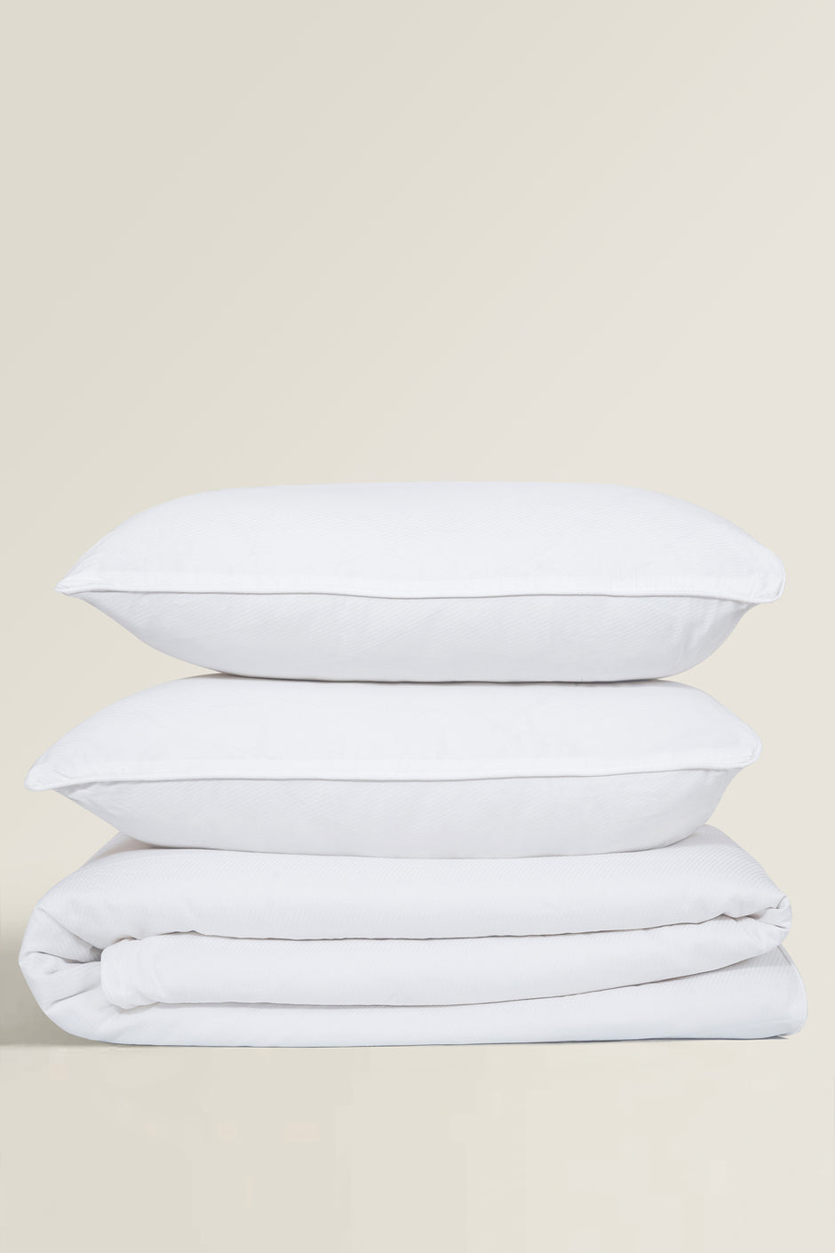 White Cube Dobby Quilt Cover Set