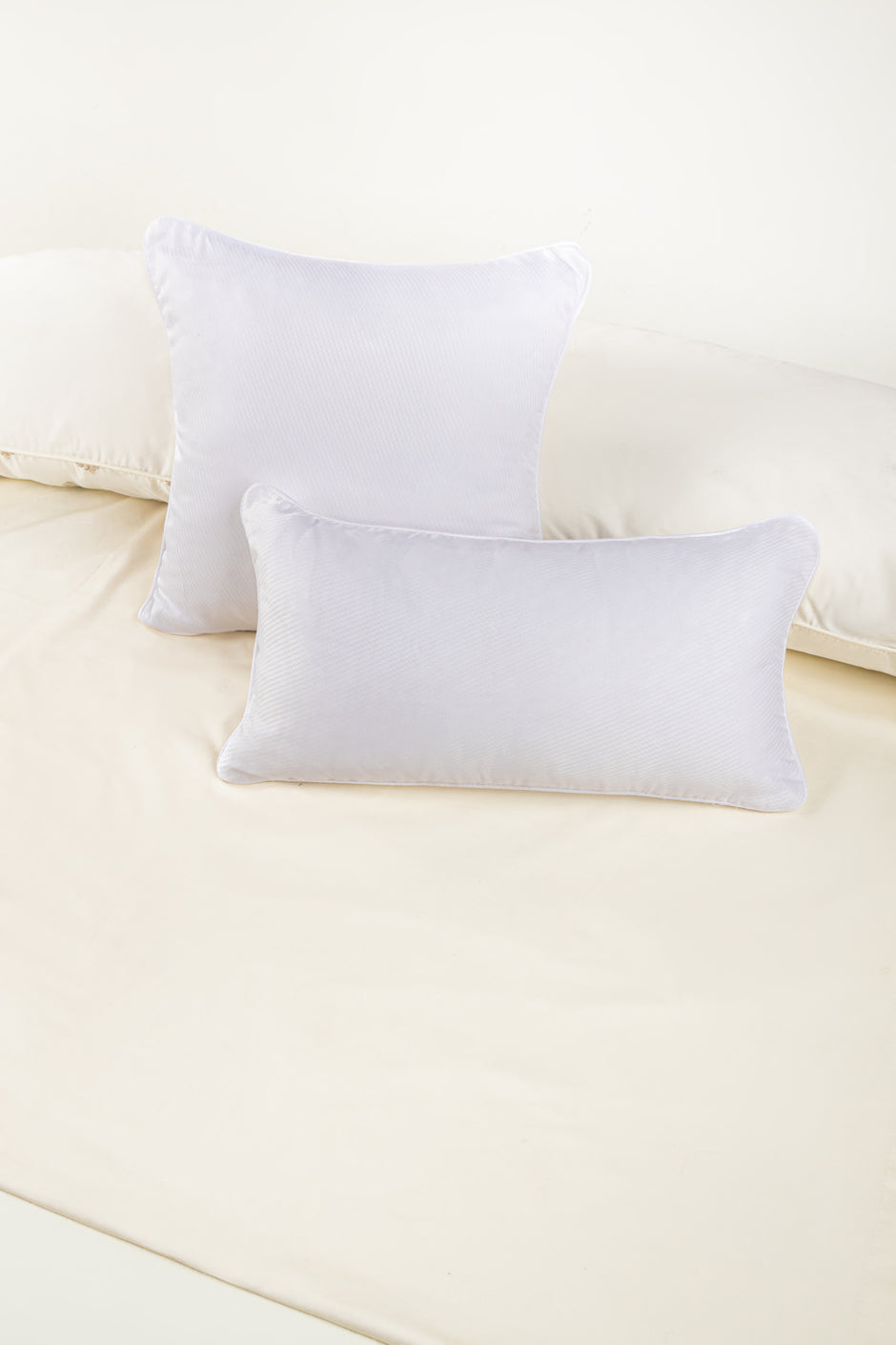 White Cube Dobby Square Cushion Cover