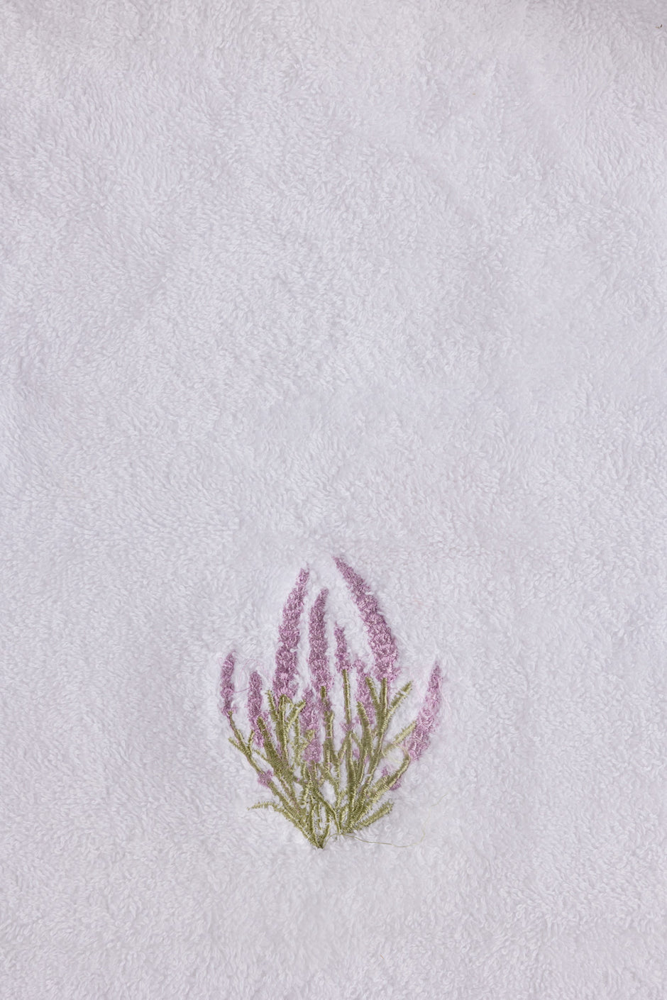 White Embroidered Towel