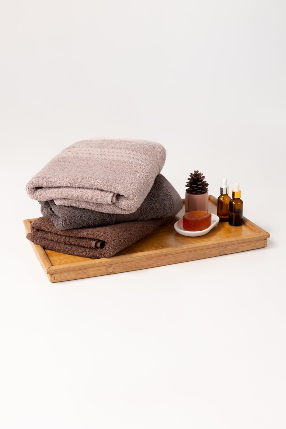 Wood Dyed Bath Towel