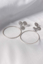 Abstract Silver Earrings IFA-ER-030