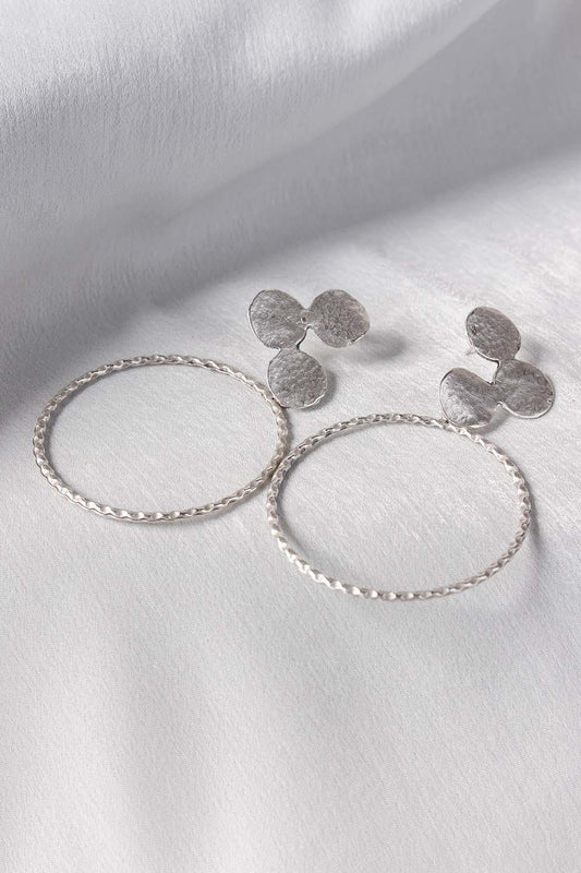 Abstract Silver Earrings IFA-ER-030