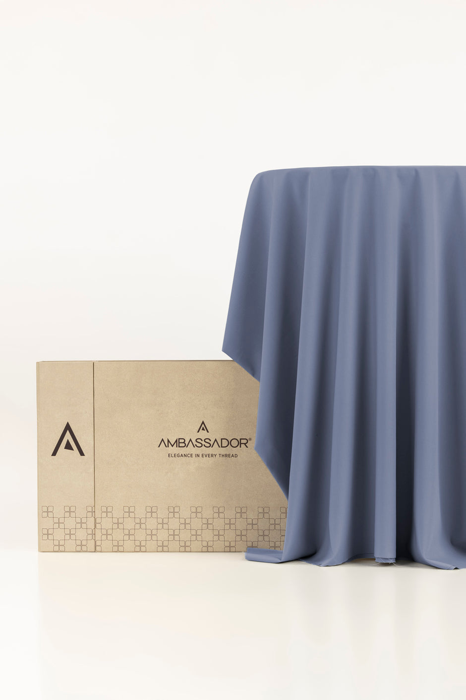 AMBASSADOR PEACH Unstitched Fabric Blended with Gift Box