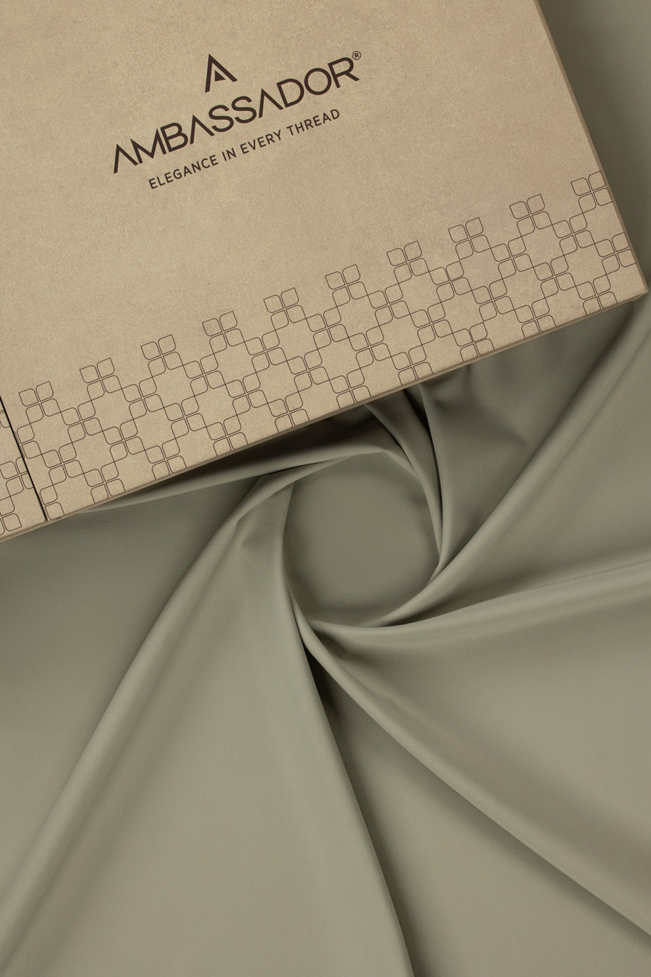 AMBASSADOR PEACH Unstitched Fabric Blended with Gift Box