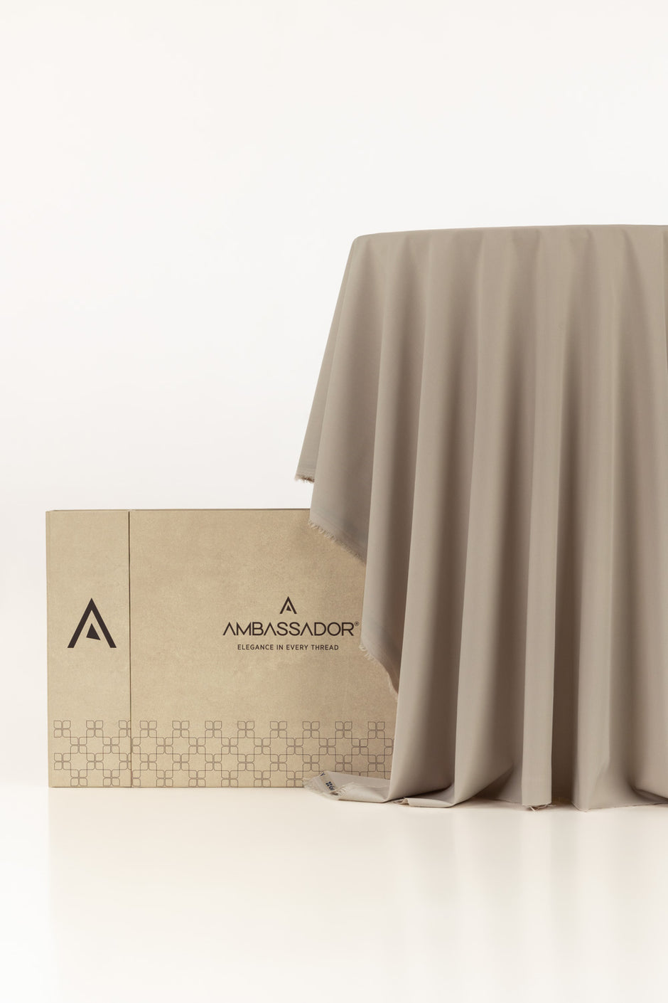 AMBASSADOR Unstitched Fabric Blended with Gift Box