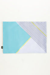 Aqua Stripes 4pcs Digital Placemat