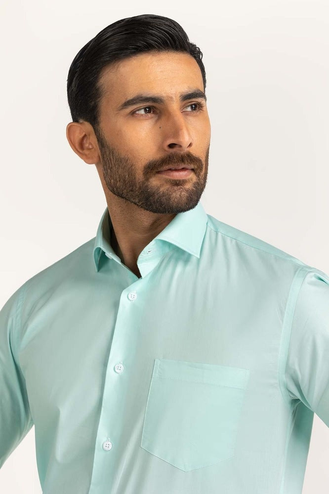 Aqua Green Formal Shirt MN-FS-PD24-014