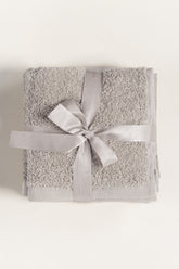 Ash Lilac Combed Towel 4 Pcs Set