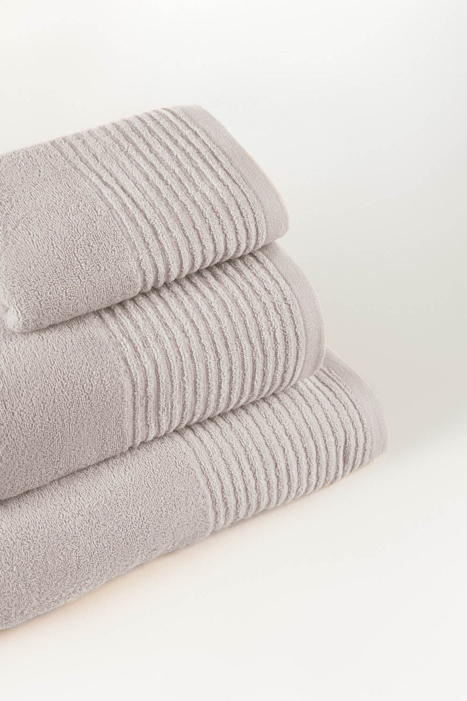 Ash Lilac Combed Towel Plain