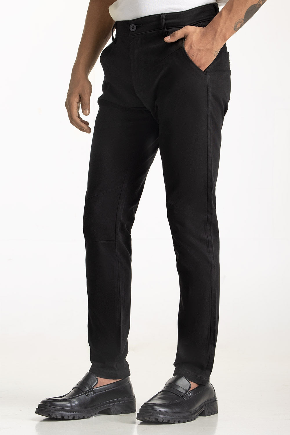 Aviator Black Pant MN-TRC-WS24-019