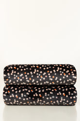 AW24-Grey Dots Single Ply Fleece Throw