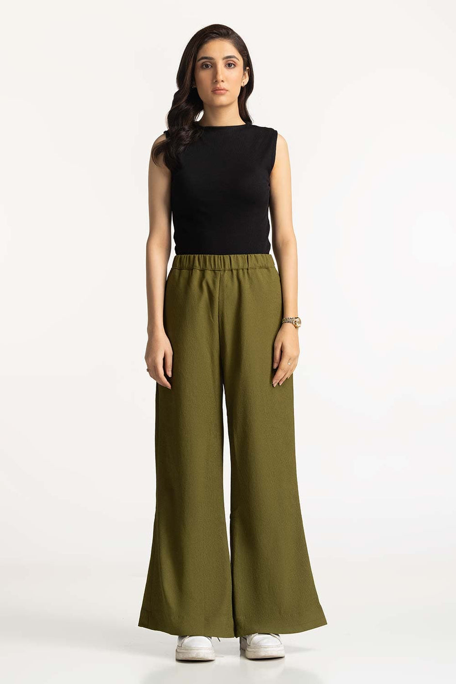 Basic Flared Trousers