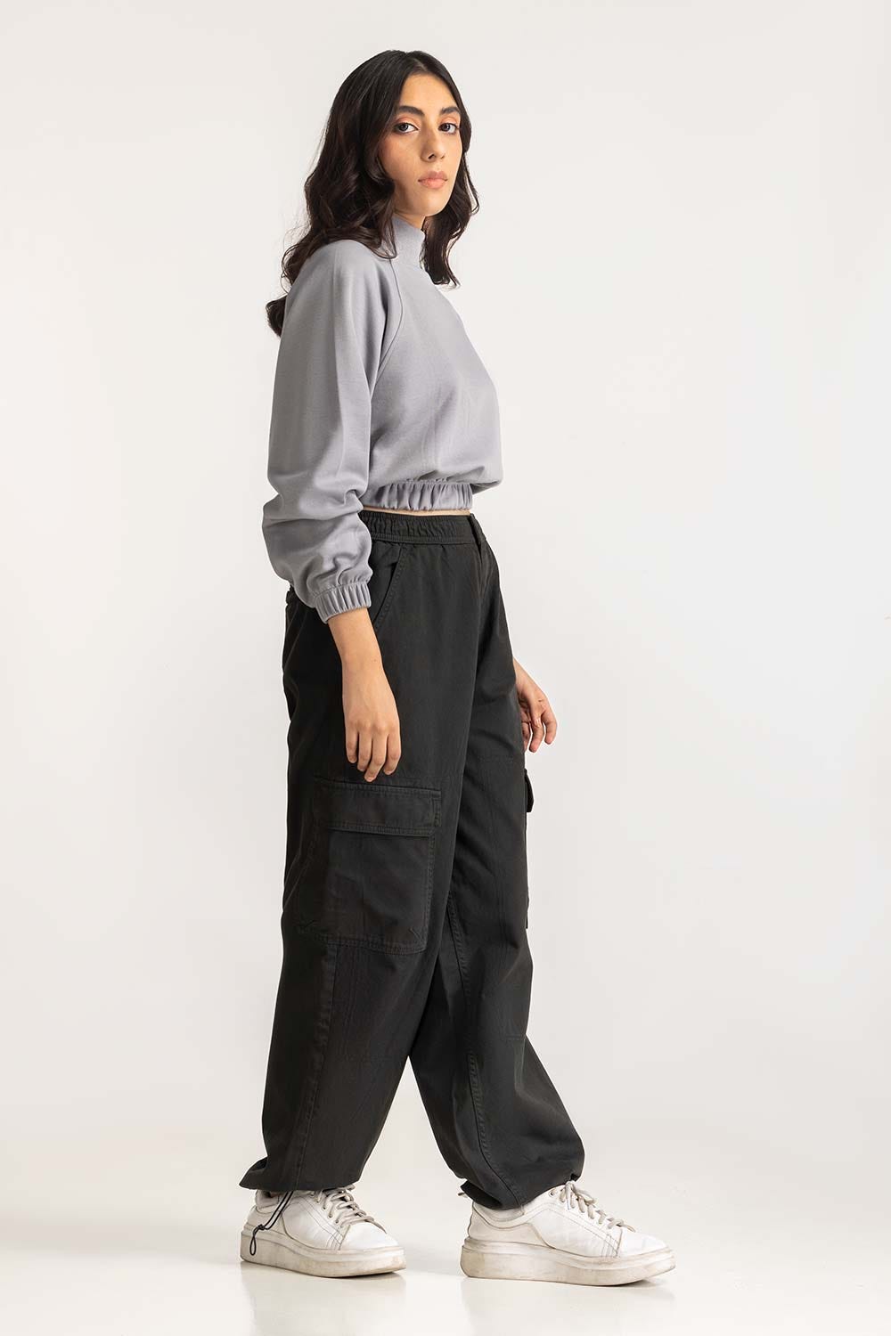 Basic Mock Neck Sweatshirt WM-SWS-WS24-019