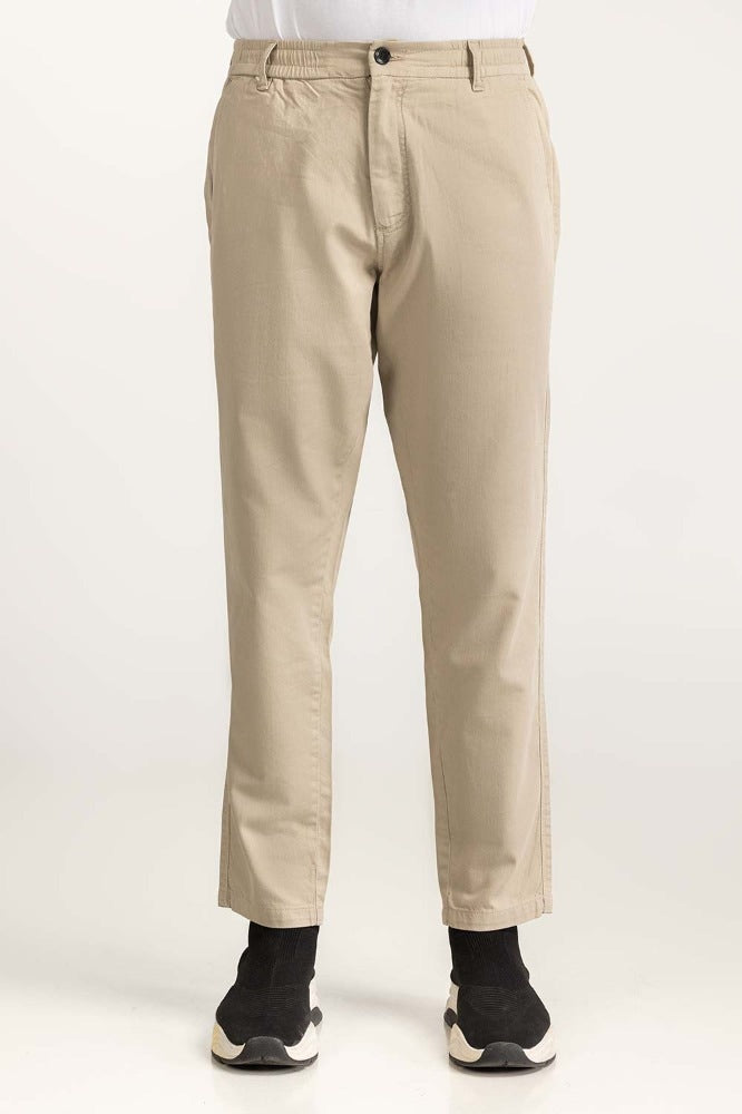 Beige Basic Trouser MN-TRKH- WV23-004 A