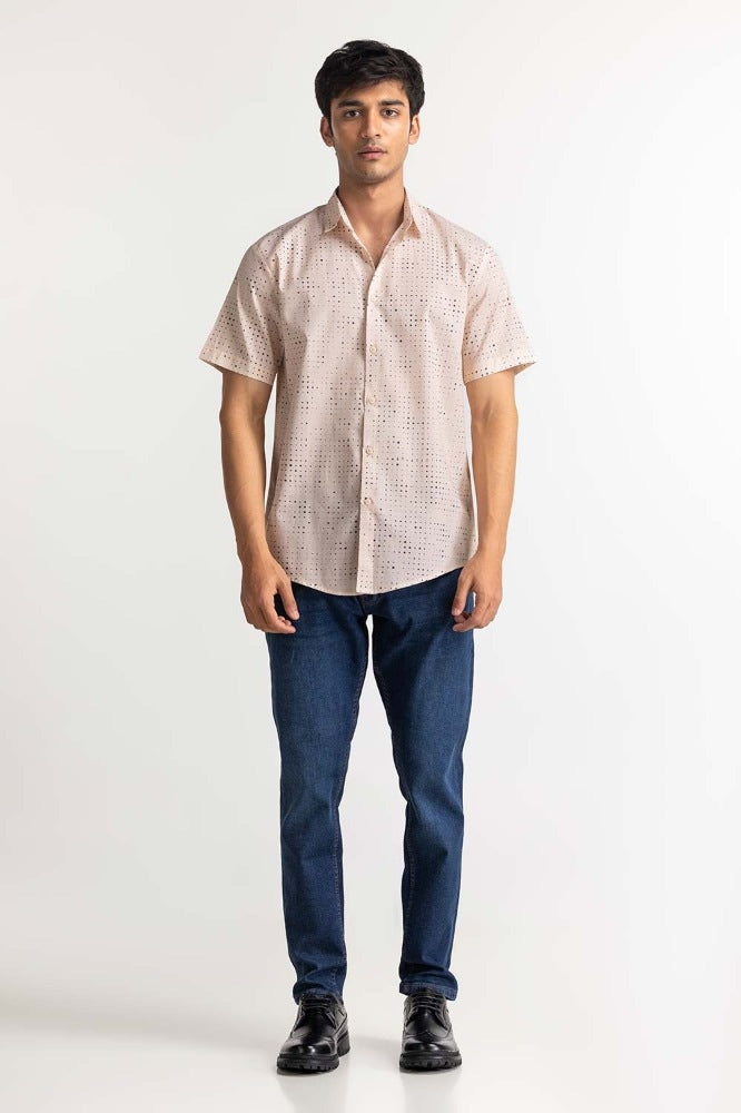 Beige Digital Printed Casual Shirt MN-CS-PD23-001