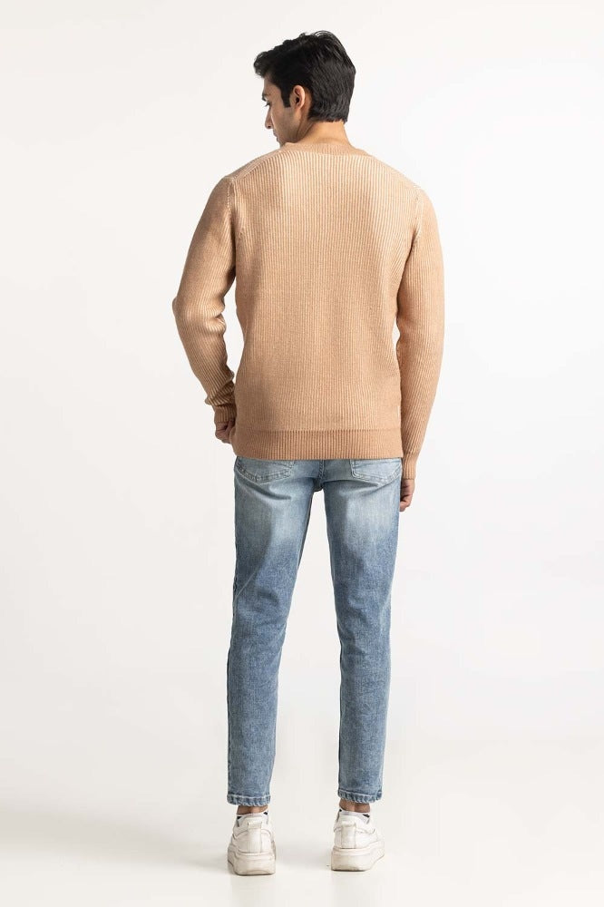 Beige Fashion Sweater MN-SWT-WS23-086