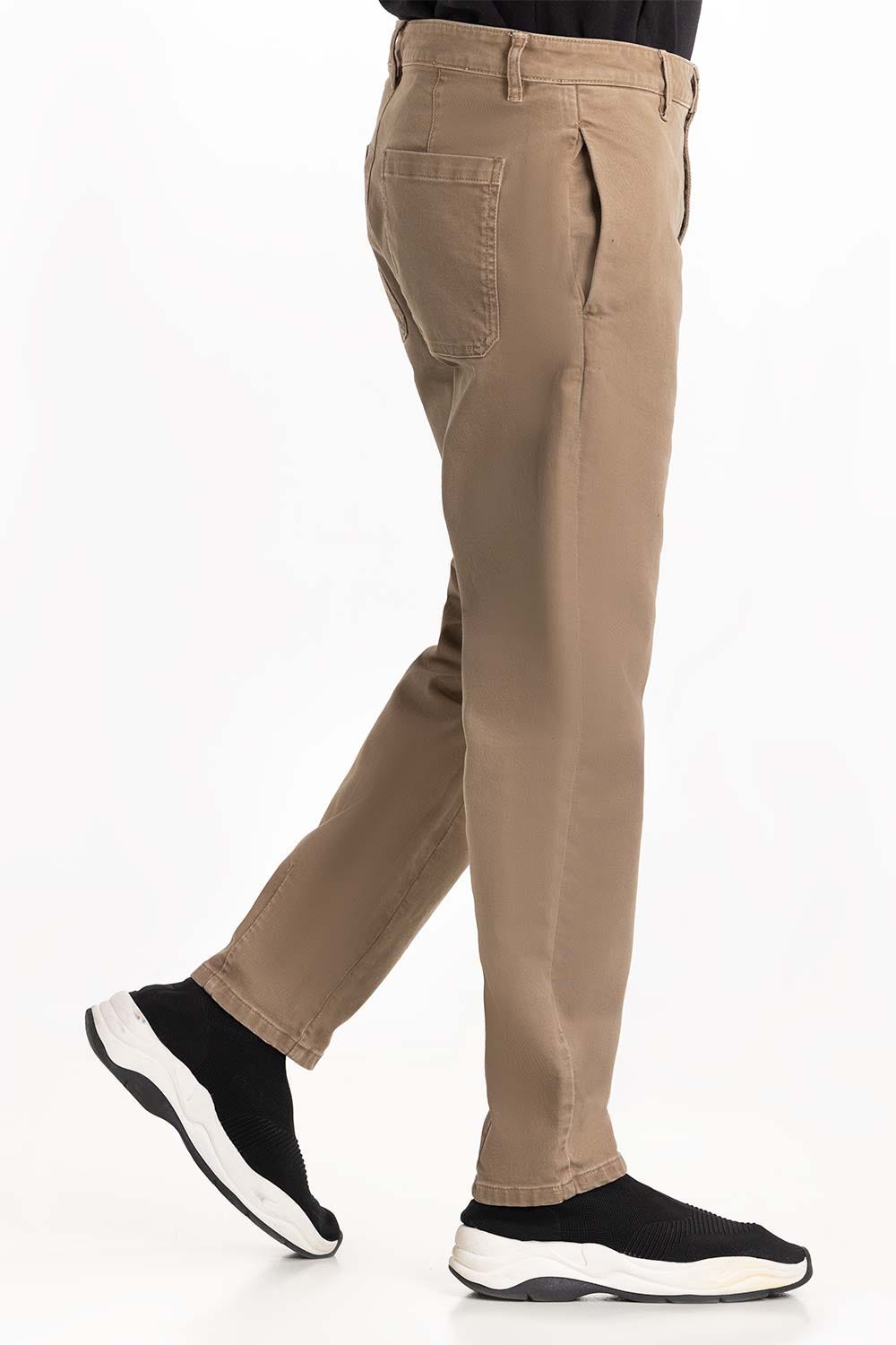 Beige Slim Fit Trouser 224-120 -308