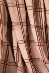 Beige Blended Checkered Shawl SH-24-116 Beige Blended Checkered Shawl SH-24-116