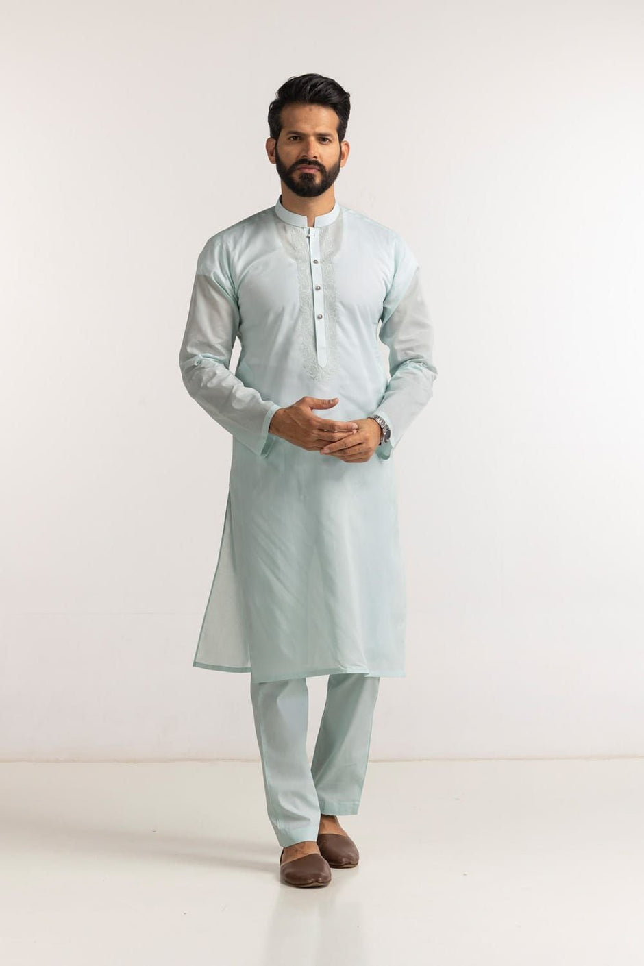 Embroidered Collection FD C001 Unstitched Fabric Cotton with Gift Box