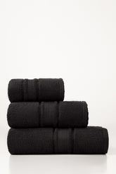Black Combed Towel Viscose