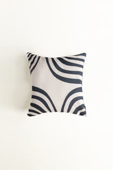 Black Curves Digital Printed Cushion Cover