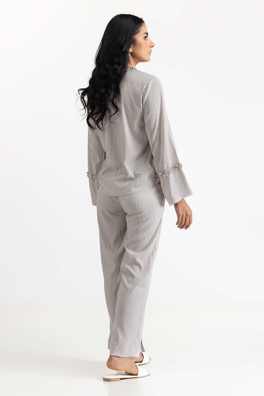 Black and White Blended Blouse 231-217-060