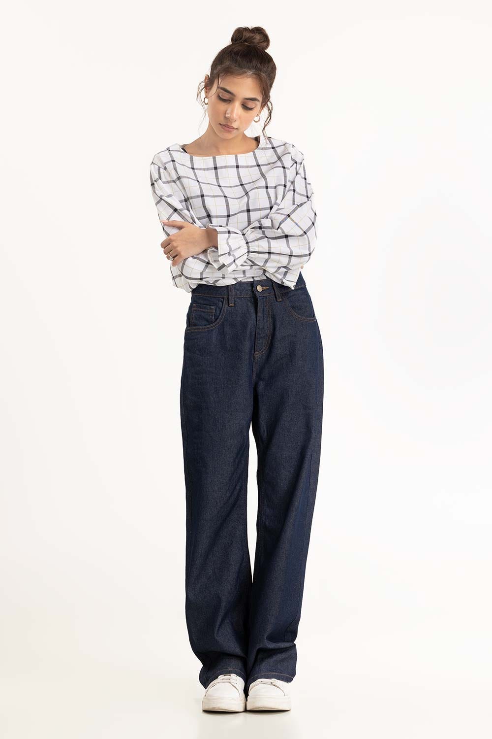 Black And White Casual Shirt 224-217-011