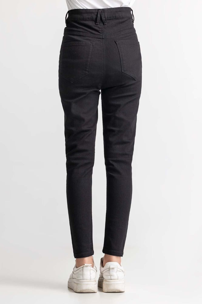 Black Basic Denim Jeans WM-JNS-SS24-001
