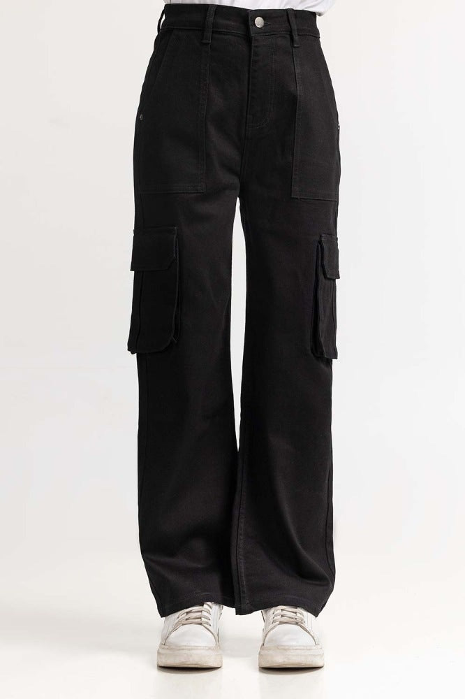 Black Basic Denim Jeans WM-JNS-SS24-019
