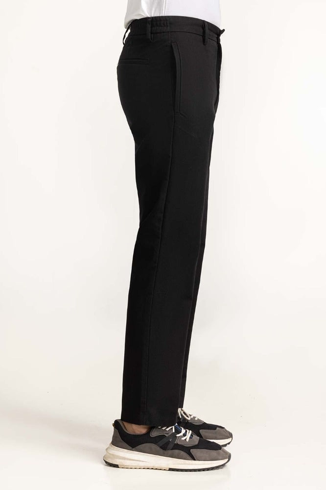 Black Basic Dyed Khaki Pant MNTRKHWS23002C