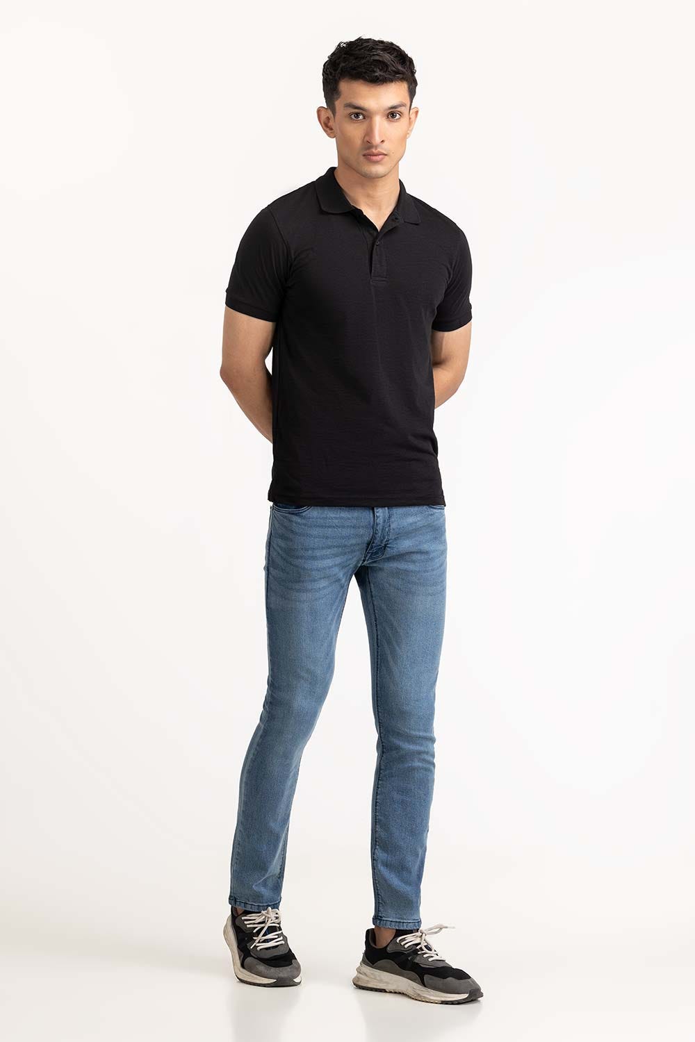 Black Basic Polo PS-FSJ23-093