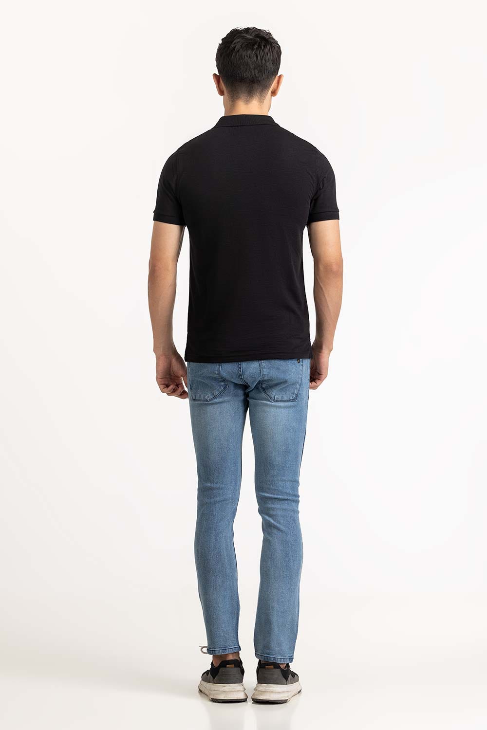 Black Basic Polo PS-FSJ23-093