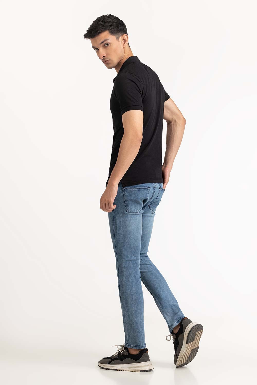 Black Basic Polo PS-FSJ23-093