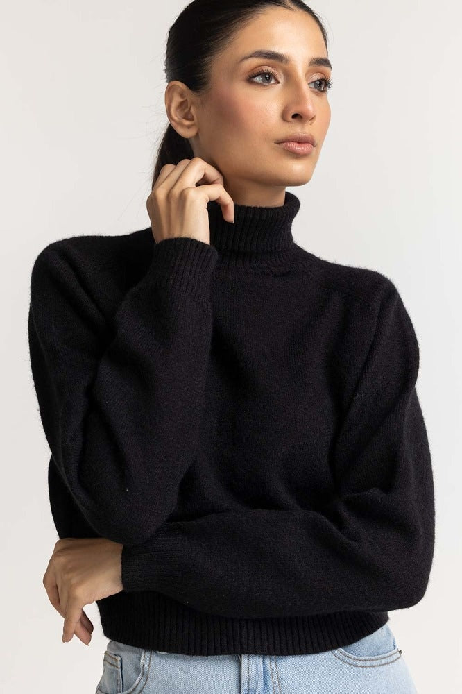 Black Basic Sweater WM-SWT-WS23-055
