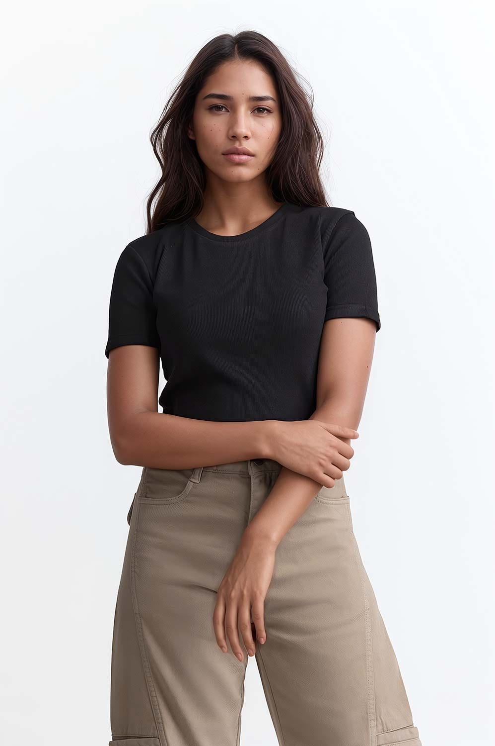 Black Basic Top WM-KTP-SS24-004