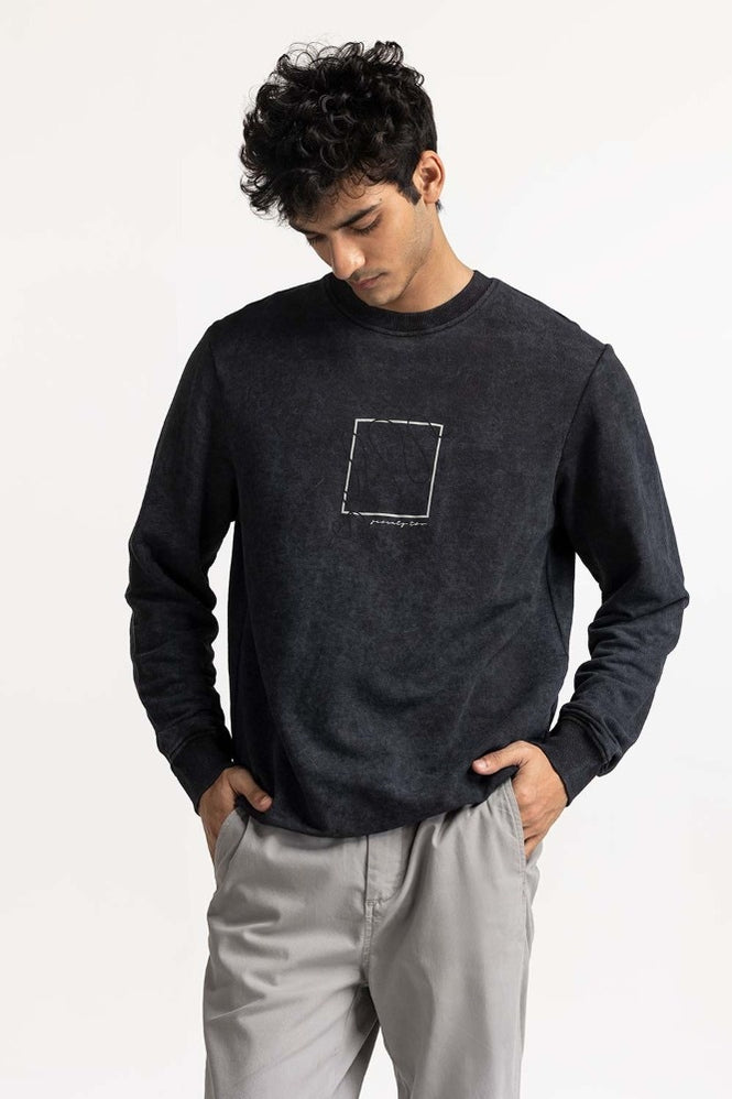 Black Fashion Sweatshirt MN-SWS-WS23-018