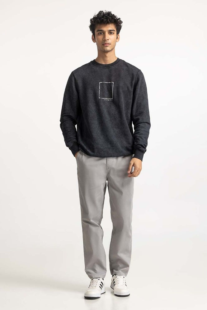 Black Fashion Sweatshirt MN-SWS-WS23-018