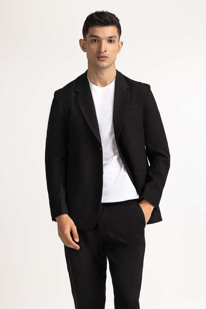 Black Formal Blazer BLAZER MN-BLZ-WS23-001
