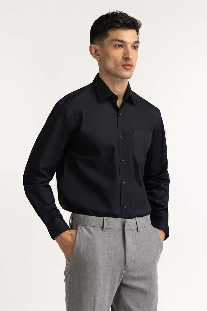 Black Formal Shirt MN-FS-PD23-017